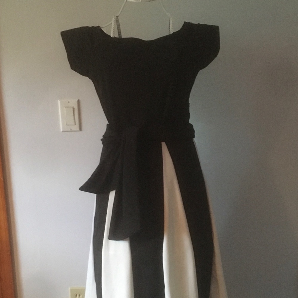 Black and White Party Dress